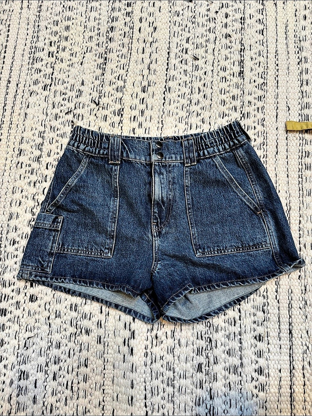 BDG Blue Cargo Jean Shorts